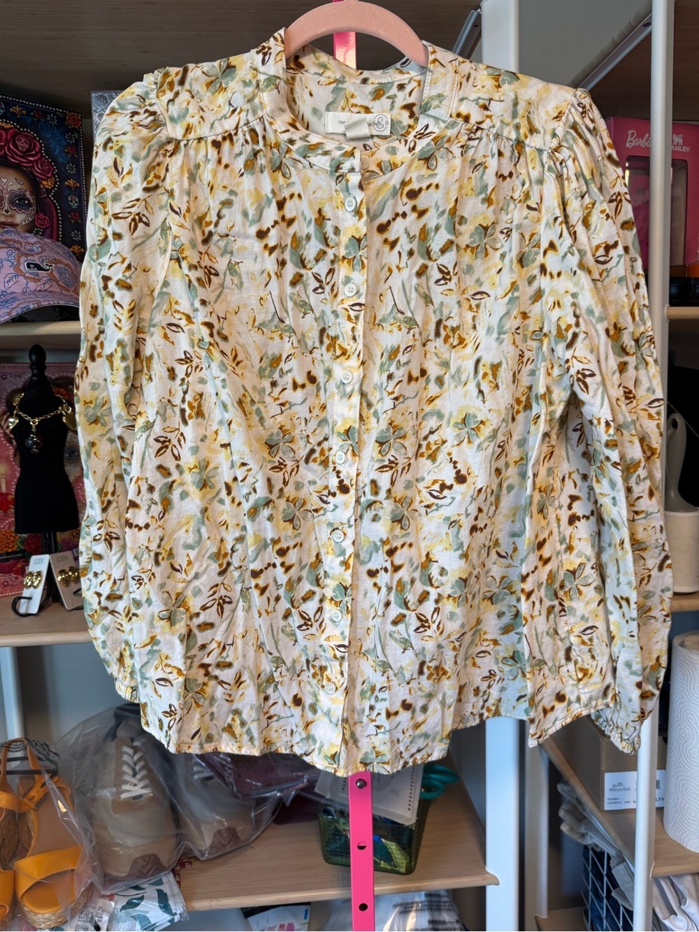 Treasure & Bond Floral Peasant Blouse | Size Small | EUC